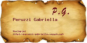 Peruzzi Gabriella névjegykártya